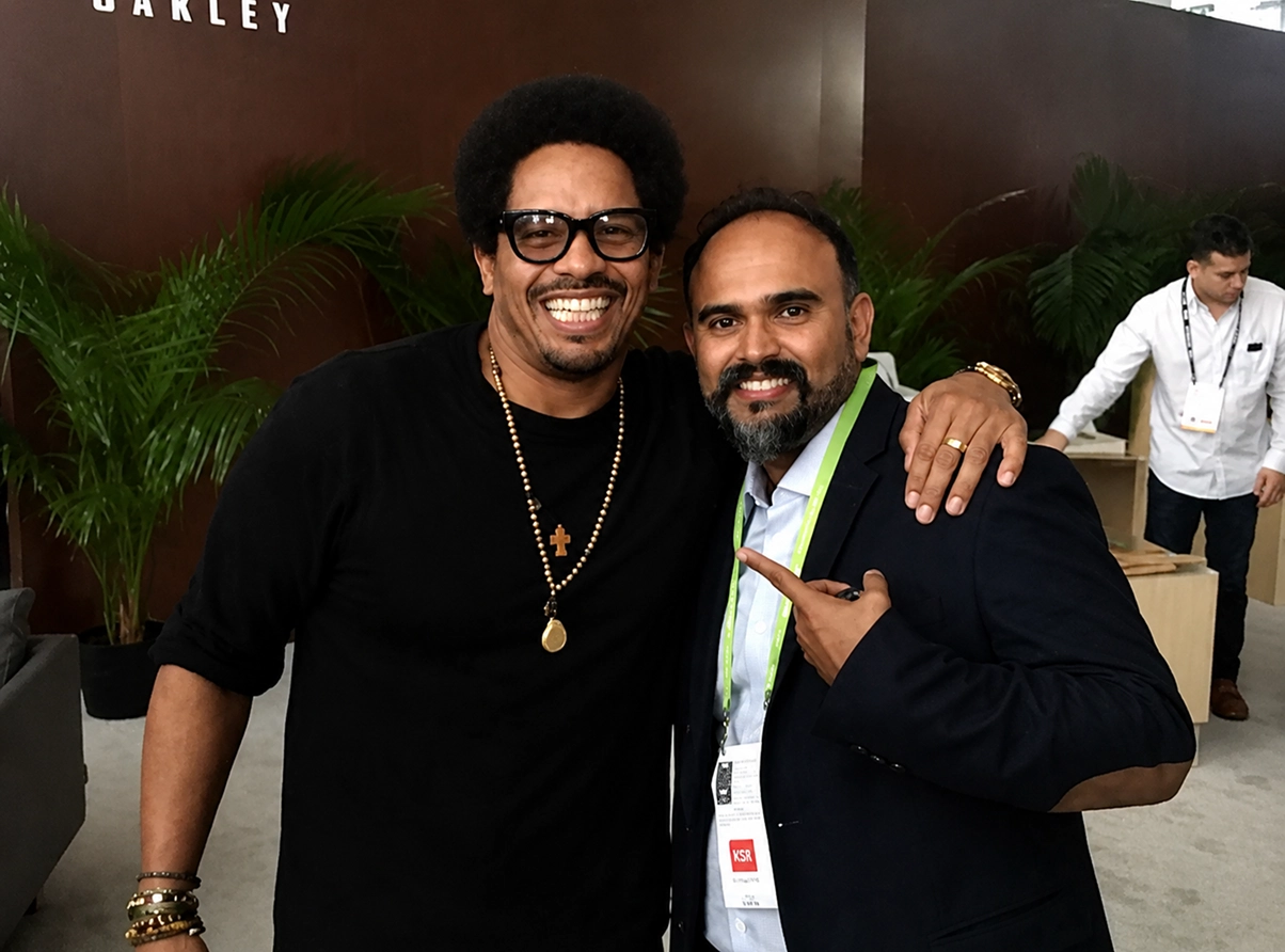With Rohan Marley @ House of Marley Booth at CES