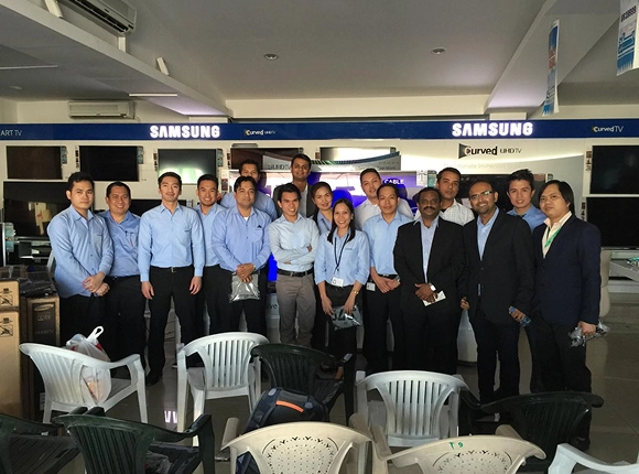 Monster Training at Techno Blue Samsung Store